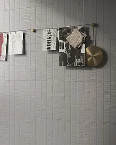 Background tile, Effect wood,resin, Color grey, Glazed porcelain stoneware, 5x30 cm, Finish matte