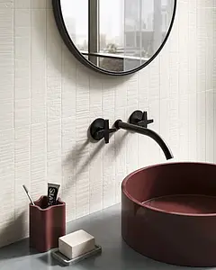 Background tile, Effect wood,resin, Color beige, Glazed porcelain stoneware, 5x30 cm, Finish matte