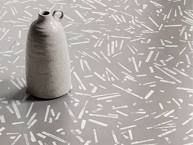 Background tile, Effect resin, Color grey, Glazed porcelain stoneware, 90x90 cm, Finish matte