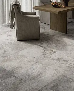 Background tile, Effect slate, Color beige,grey, Glazed porcelain stoneware, 60x60 cm, Finish antislip