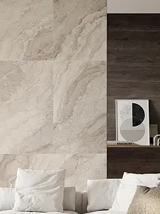 Background tile, Effect stone,other marbles, Color beige, Glazed porcelain stoneware, 60x120 cm, Finish antislip