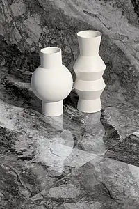 Carrelage, Effet pierre,autres types de marbre, Teinte grise, Grès cérame émaillé, 90x180 cm, Surface polie