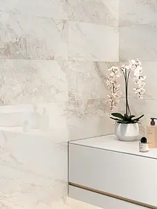 Background tile, Effect stone, Color beige, Glazed porcelain stoneware, 30x60 cm, Finish polished