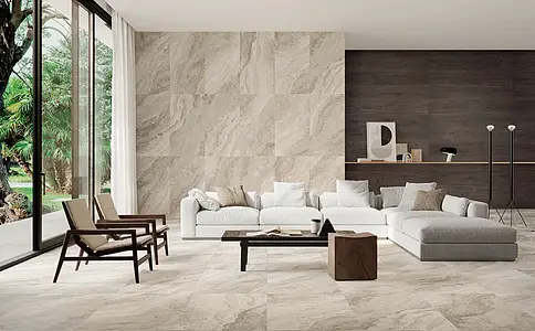 Carrelage, Effet pierre,autres types de marbre, Teinte beige, Grès cérame émaillé, 60x120 cm, Surface antidérapante