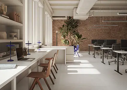 Mosaic effect tiles, Effect concrete, Color beige,white, Glazed porcelain stoneware, 120x120 cm, Finish antislip