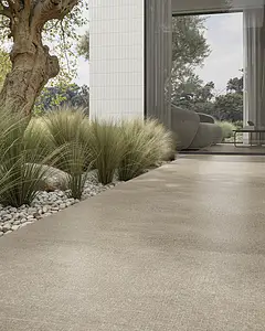 Mosaic effect tiles, Effect concrete, Color brown, Glazed porcelain stoneware, 60x120 cm, Finish antislip