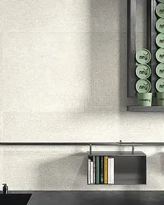 Mosaic effect tiles, Effect concrete, Color beige,white, Glazed porcelain stoneware, 120x120 cm, Finish antislip