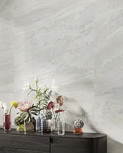 Hintergrundfliesen, Optik stein,andere marmorarten, Farbe weiße, Glasiertes Feinsteinzeug, 60x120 cm, Oberfläche polierte