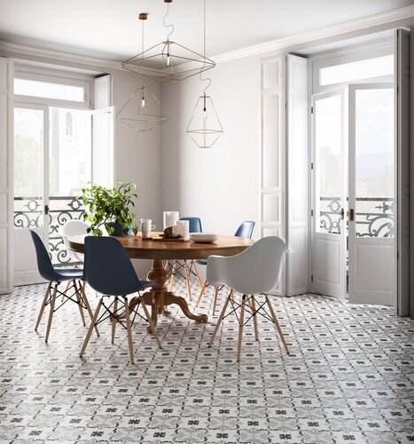 Tile Sant&prime;Agostino Patchwork Black&White