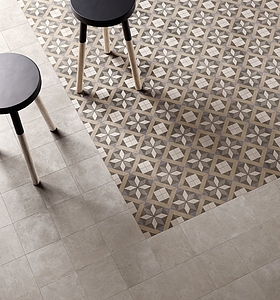 Patchwork Classic Porcelain Tiles produced by Ceramica Sant&prime;Agostino, Concrete effect, faux encaustic tiles