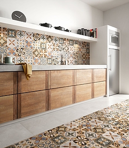 Patchwork Colors Porcelain Tiles produced by Ceramica Sant&prime;Agostino, Style patchwork, faux encaustic tiles