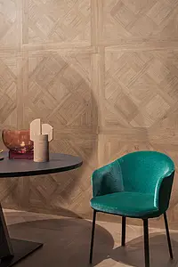 Background tile, Effect wood, Color brown, Glazed porcelain stoneware, 90x90 cm, Finish antislip