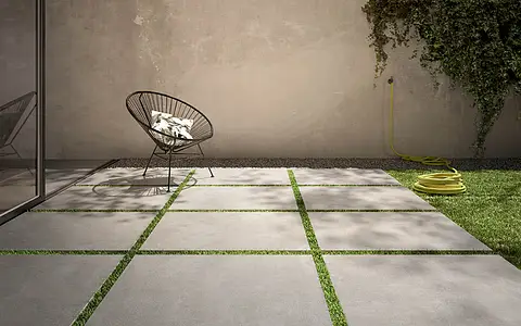 Hintergrundfliesen, Optik beton, Farbe graue, Unglasiertes Feinsteinzeug, 60.4x90.6 cm, Oberfläche rutschfeste
