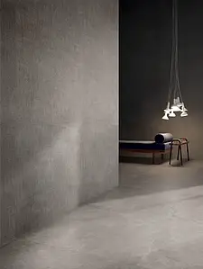 Piastrella di fondo, Effetto cemento, Colore grigio, Gres porcellanato smaltato, 120x120 cm, Superficie antiscivolo
