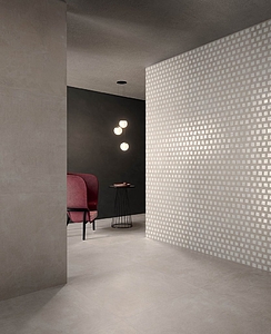 Set Porcelain Tiles produced by Ceramica Sant&prime;Agostino, Concrete effect