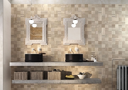 Shabby Ceramic Tiles produced by Ceramica Sant&prime;Agostino, Wood, fabric effect