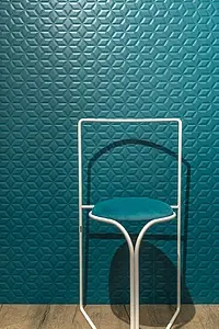 Background tile, Effect unicolor, Color navy blue, Ceramics, 25x75 cm, Finish matte