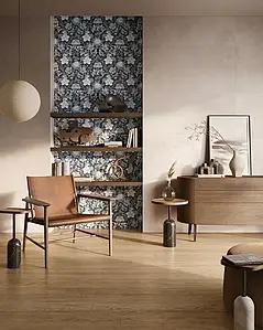 Background tile, Effect wood, Color brown, Glazed porcelain stoneware, 30x180 cm, Finish antislip