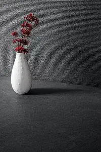 Background tile, Effect stone,other stones, Color black, Glazed porcelain stoneware, 60x120 cm, Finish antislip