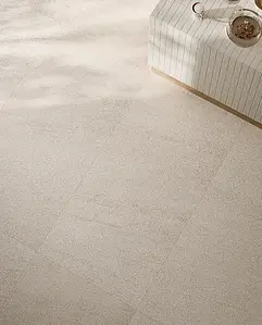 Grundflise, Effekt andre sten, Farve beige, Glaseret porcelænsstentøj, 90x180 cm, Overflade skridsikker