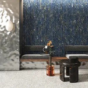 Background tile, Effect other marbles, Color navy blue, Ceramics, 5x40 cm, Finish matte