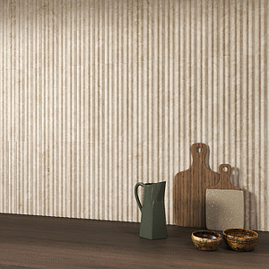 Background tile, Effect other marbles, Color beige, Ceramics, 5x40 cm, Finish matte