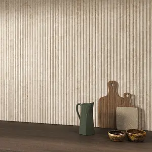 Background tile, Effect other marbles, Color beige, Ceramics, 5x40 cm, Finish matte