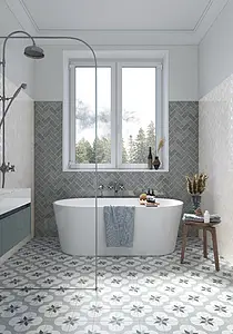 Background tile, Color grey, Style zellige, Ceramics, 6.5x13 cm, Finish glossy