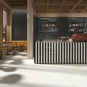 Background tile, Color black, Style pop-art, Ceramics, 6.2x25 cm, Finish 3D