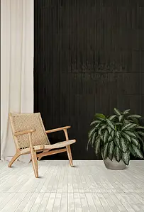 Background tile, Color beige,white, Glazed porcelain stoneware, 4.8x45 cm, Finish glossy