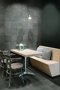 Bakgrundskakel, Textur metall,betong, Färg grå, Stil hanverksmässig, Glaserad granitkeramik, 20x20 cm, Yta halksäker