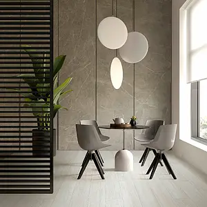 Background tile, Effect wood, Color white, Glazed porcelain stoneware, 20x120 cm, Finish matte