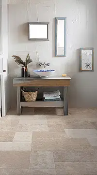 Background tile, Effect other stones, Color beige, Glazed porcelain stoneware, 60x60 cm, Finish antislip