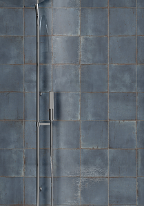 Bakgrundskakel, Textur enfärgad, Färg marinblå, Glaserad granitkeramik, 21.6x21.6 cm, Yta blank
