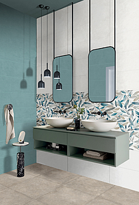 Background tile, Color white, Ceramics, 25x75 cm, Finish matte