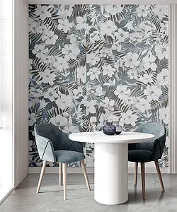 Bakgrunnsflis, Farge grå,hvit, Glasert porselenssteintøy, 60x120 cm, Overflate matt
