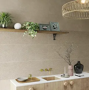 Background tile, Effect other stones, Color beige, Ceramics, 33.3x100 cm, Finish matte