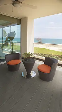 Bakgrundskakel, Textur trä, Färg grå, Glaserad granitkeramik, 20x120 cm, Yta halksäker