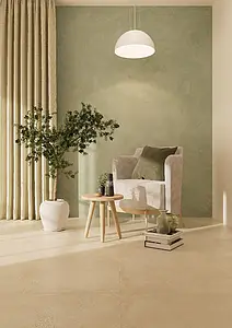 Background tile, Effect concrete, Color orange, Glazed porcelain stoneware, 90x90 cm, Finish matte