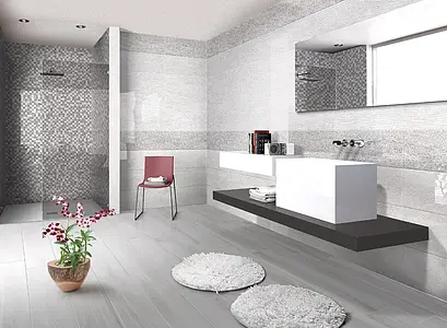 Background tile, Effect stone,travertine, Color grey, Ceramics, 25x60 cm, Finish glossy