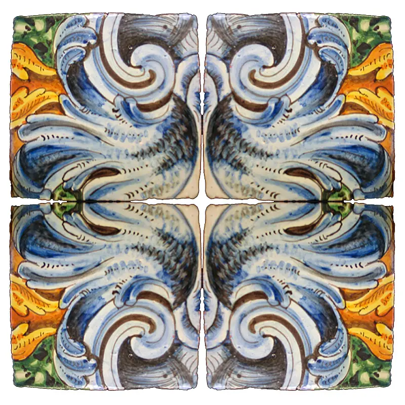 PiastrelleMaiolicheRepro_065/C Scianna Maioliche Repro