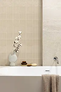 Background tile, Effect unicolor, Color beige, Ceramics, 12.5x12.5 cm, Finish glossy