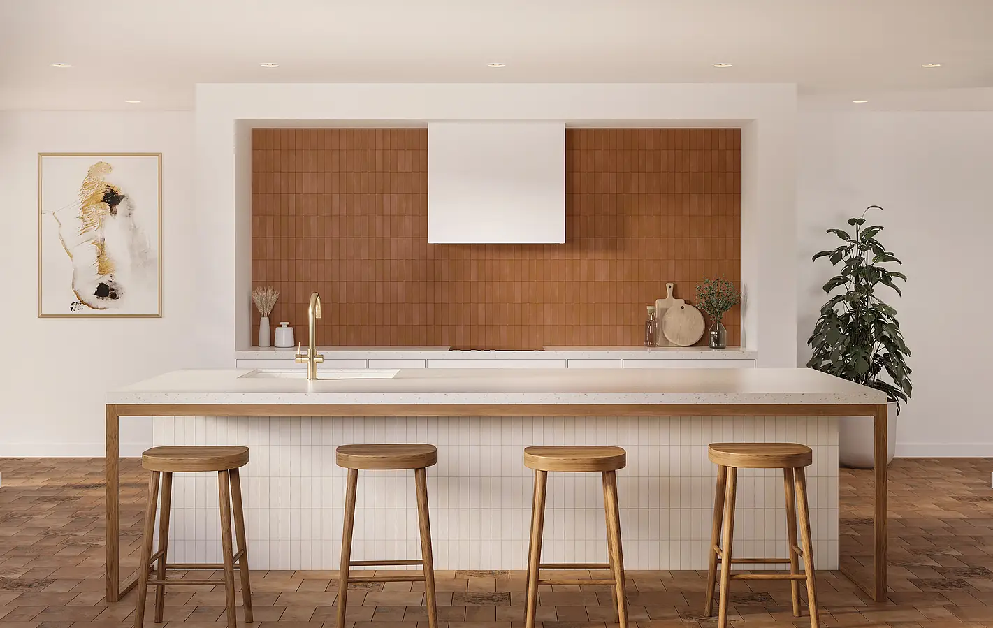 Background tile, Color white, Glazed porcelain stoneware, 5x15 cm, Finish matte