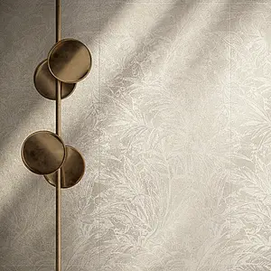 Grundflise, Effekt andre sten, Farve hvid, Glaseret porcelænsstentøj, 60x120 cm, Overflade mat