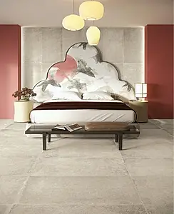 Background tile, Effect concrete, Color beige, Glazed porcelain stoneware, 60x120 cm, Finish antislip