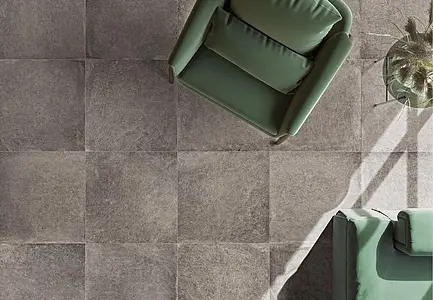 Background tile, Effect concrete, Color brown, Glazed porcelain stoneware, 80x80 cm, Finish antislip