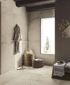 Background tile, Effect concrete, Color beige, Glazed porcelain stoneware, 60x120 cm, Finish antislip