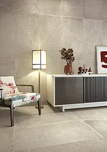 Background tile, Effect concrete, Color beige, Glazed porcelain stoneware, 60x120 cm, Finish antislip