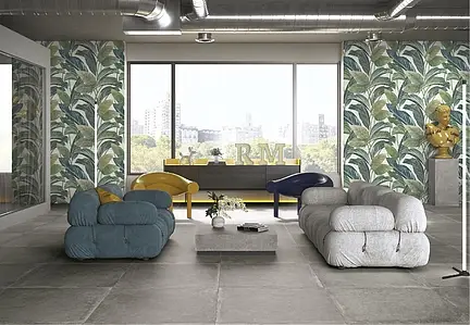 Background tile, Effect concrete, Color grey, Glazed porcelain stoneware, 100x100 cm, Finish antislip