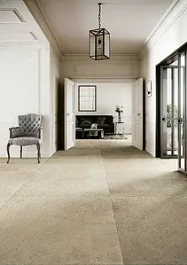 Background tile, Effect other stones, Color beige, Glazed porcelain stoneware, 100x100 cm, Finish antislip